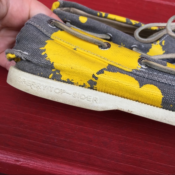 yellow sperry boat shoes 80 off sperry top sider other men s sperry yellow gray yellow sperry boat shoes 80 off sperry top sider other men s sperry yellow gray