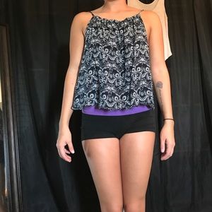 Paisley patterned top