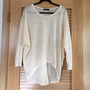 Sheer Cream Sweater