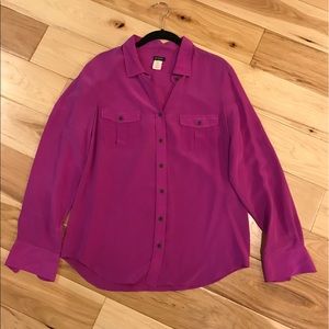 JCrew silk blouse. Size medium.