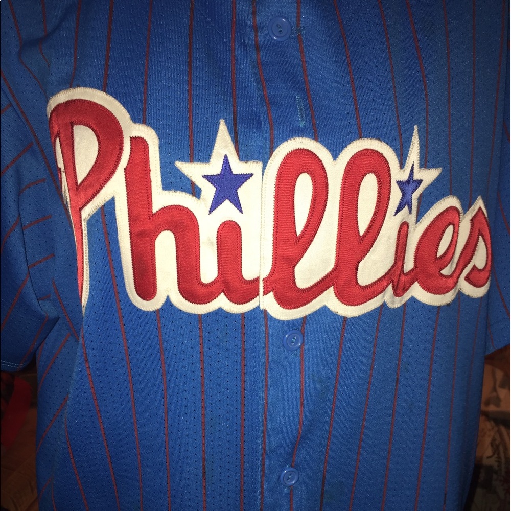 Phillies Genuine Merchandise Jersey sz L Like New