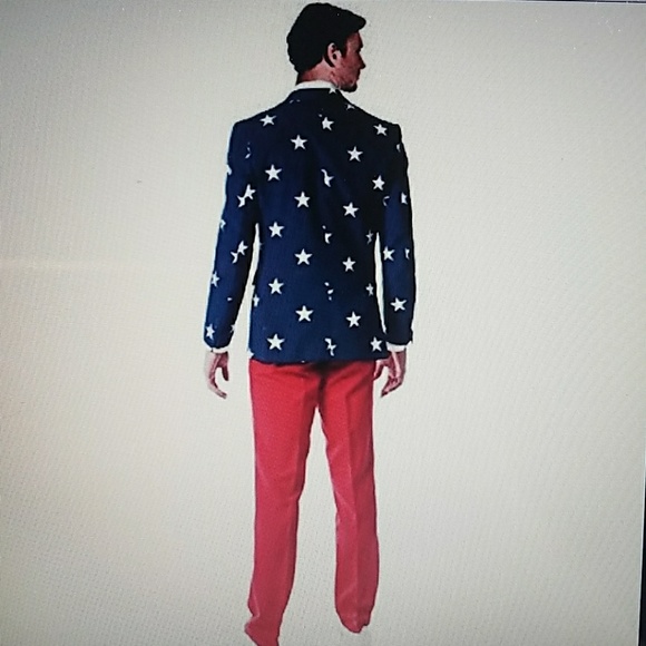 Mens 4th of July Patriotic Suit - Picture 2 of 4