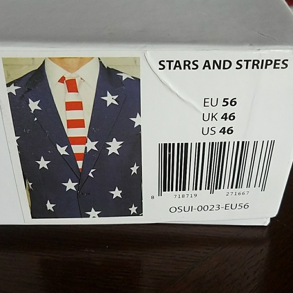 Mens 4th of July Patriotic Suit - Picture 3 of 4