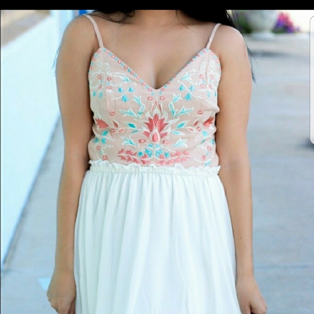 Athens, boho gypsie, Maxi Sheer Dress - Picture 2 of 4