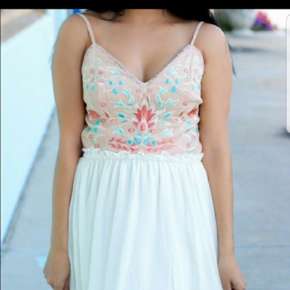 Athens, boho gypsie, Maxi Sheer Dress - Picture 2 of 4