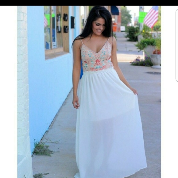 Athens, boho gypsie, Maxi Sheer Dress - Picture 3 of 4