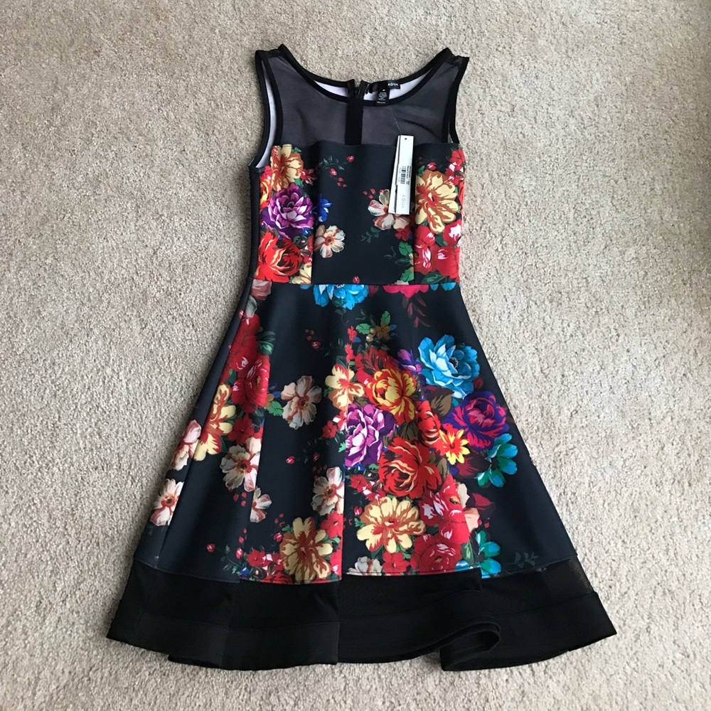 Flower dress from aqua