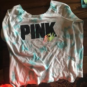 Victoria's Secret Pink off the shoulder sweater
