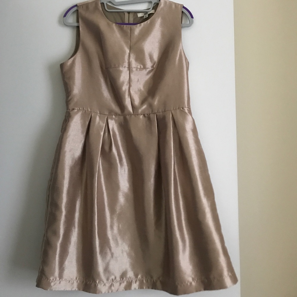 Gold cocktail/party dress with pockets