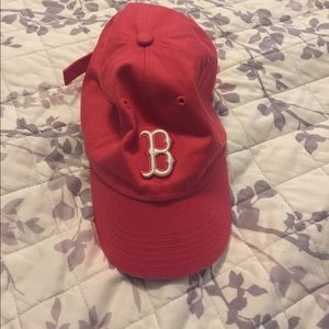 Pink/red redsox hat