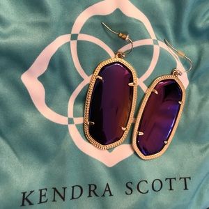Kendra Scott Black Iridescent Danielle earrings