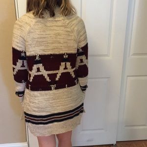 Forever 21 aztec print long cozy sweater - NWOT