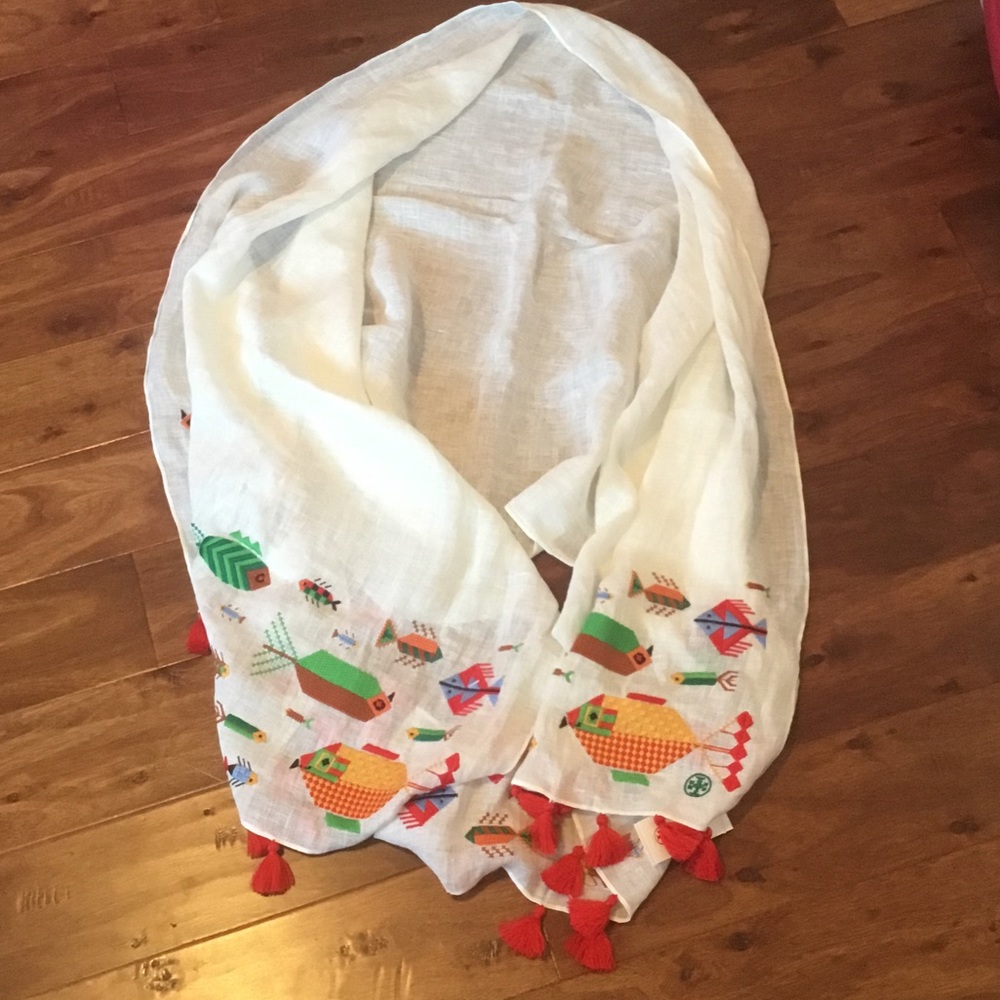 🌈 SALE Brand New Tory Burch Shawl/Scarf