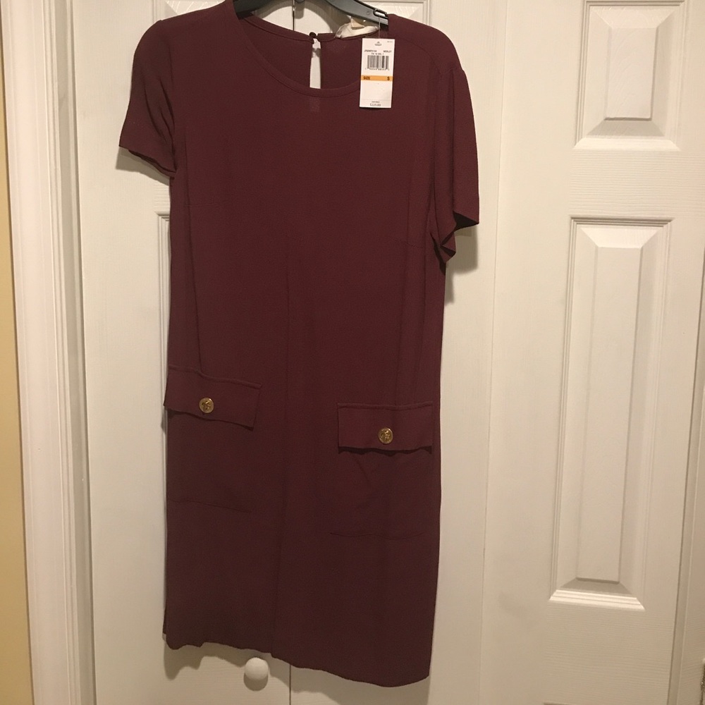 Michael Kors Merlot dress with pockets