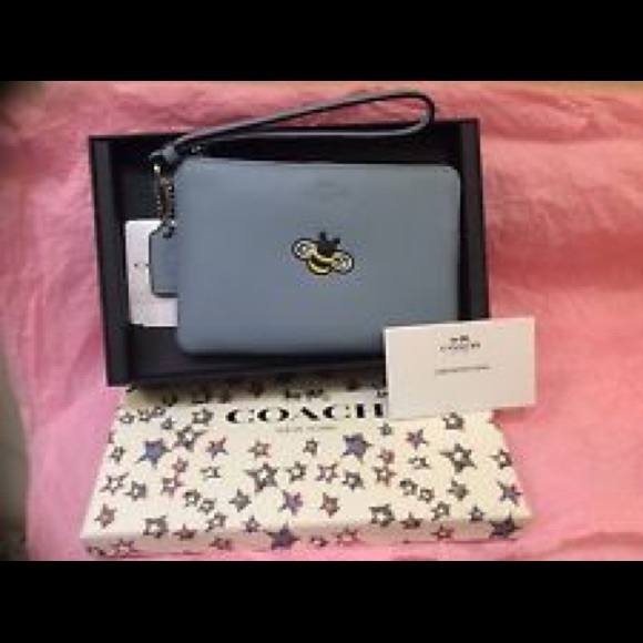 Coach NWT Coach rare bumble bee wristlet & keychain!! from Suggested