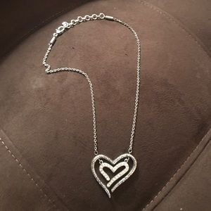 Silver Brighton heart necklace