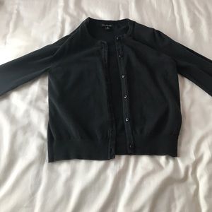 Girls black button up sweater