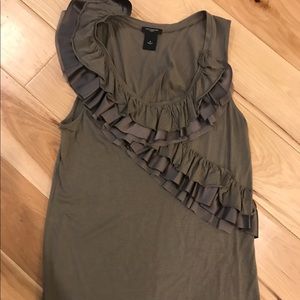 Ann Taylor tank, ruffles!