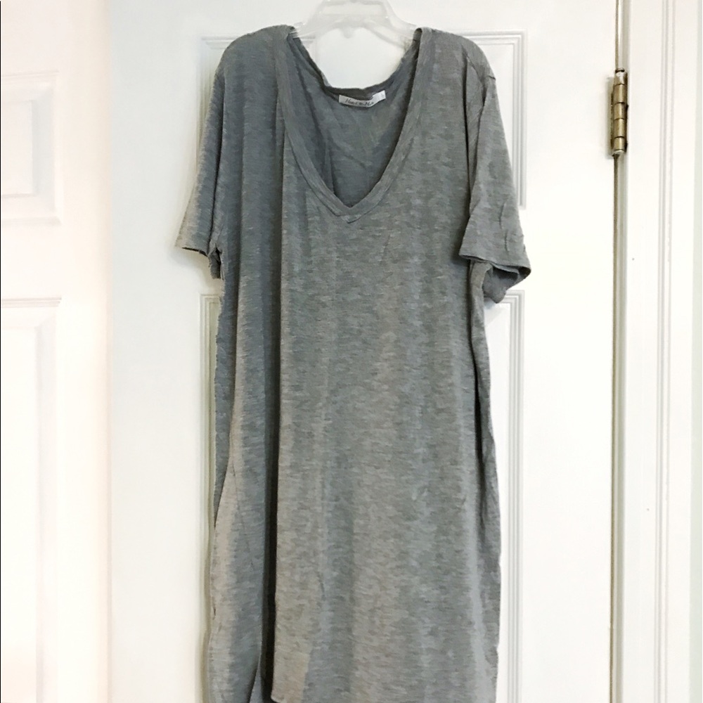 Grey T-Shirt Midi Dress