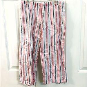 Pinstripe Capri Pajama Pants