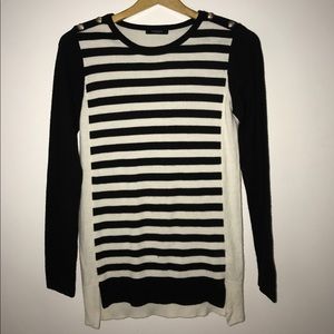 Black/White Stripe Sweater