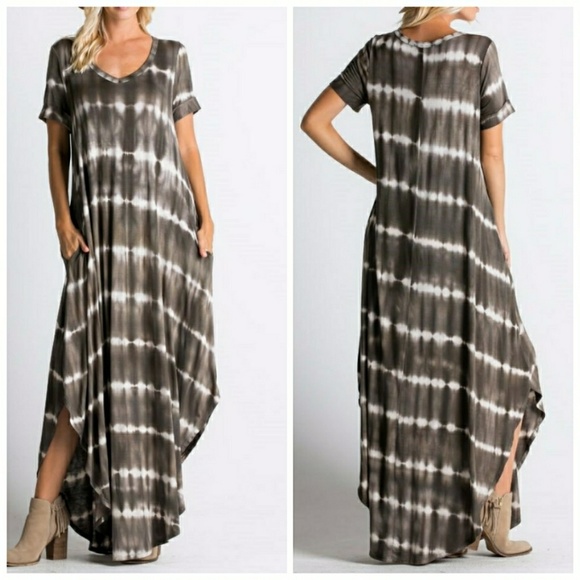 HP PICK NWT MAXI TIE DYE DRESS - Picture 3 of 3