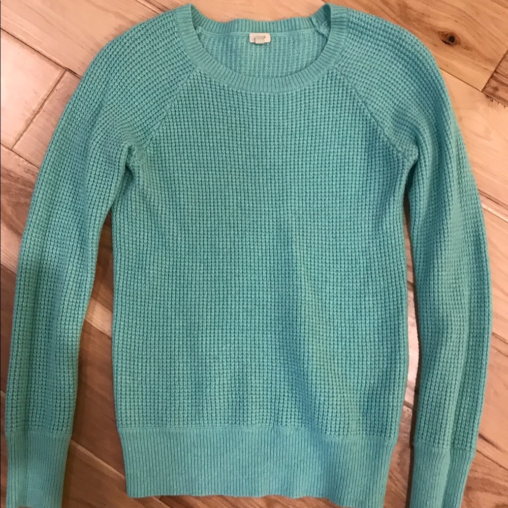 Waffle sweater! JCrew.
