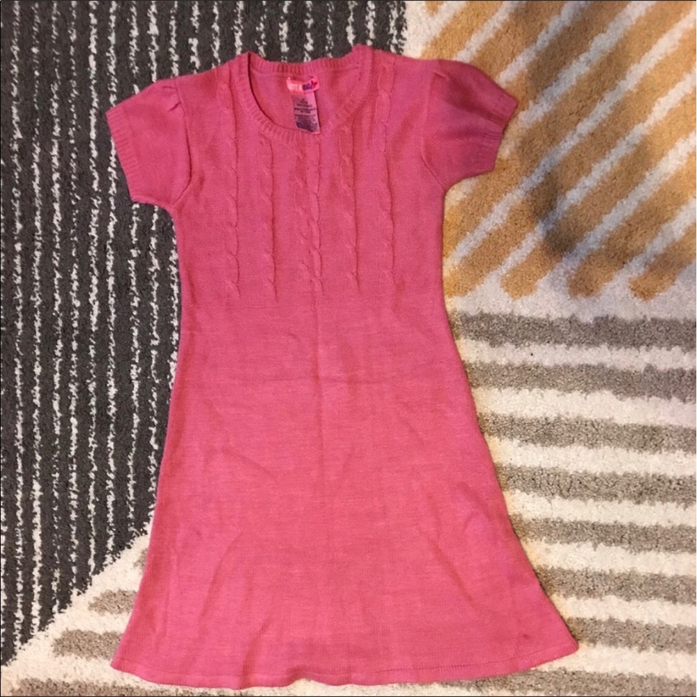 Pink light sweater dress