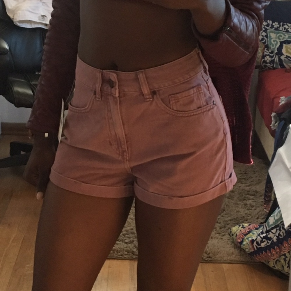 Pacsun Mauve Dusty Rose Mom Shorts - Picture 5 of 8
