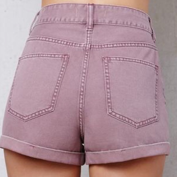 Pacsun Mauve Dusty Rose Mom Shorts - Picture 3 of 8