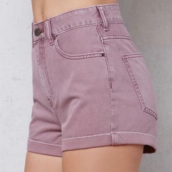 Pacsun Mauve Dusty Rose Mom Shorts - Picture 4 of 8