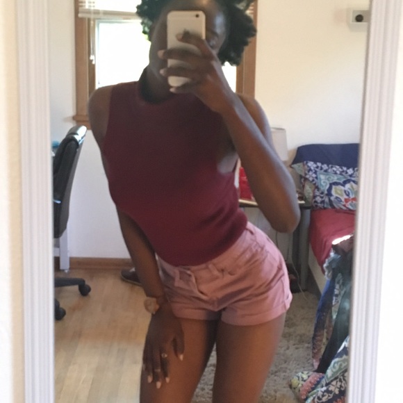 Pacsun Mauve Dusty Rose Mom Shorts - Picture 8 of 8
