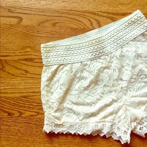 Lace Crochet Shorts