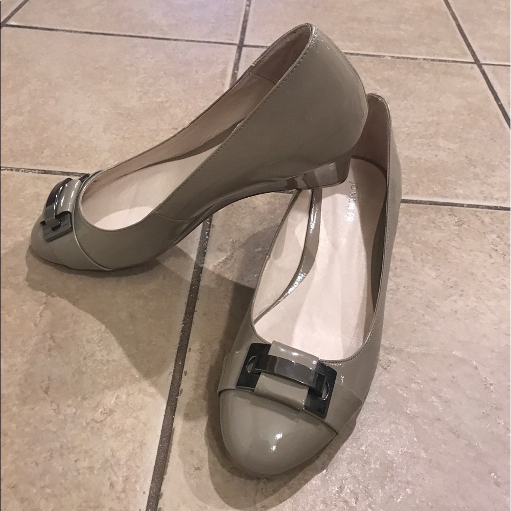 New taupe 8.5 Jo Mercer leather shoes