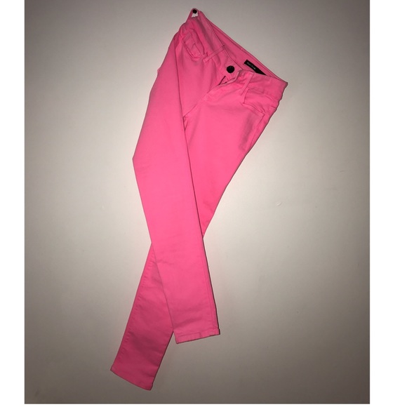 Black Orchid Hot Pink Denim Pants - Picture 1 of 3