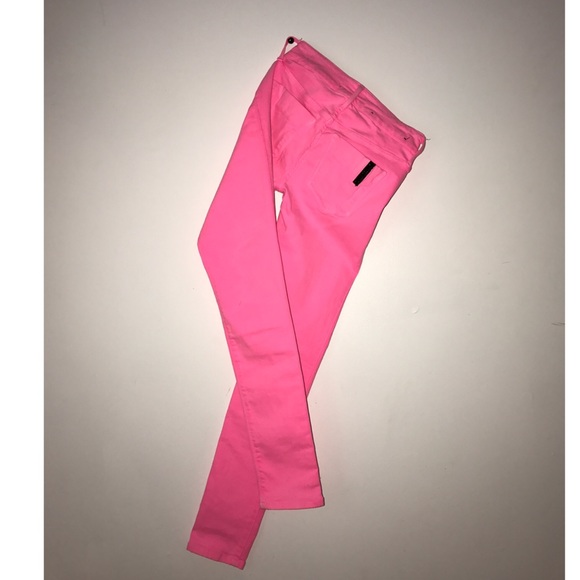 Black Orchid Hot Pink Denim Pants - Picture 2 of 3