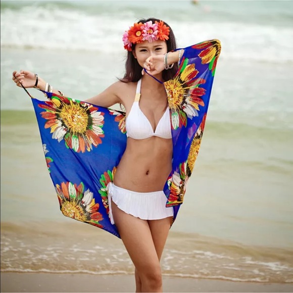 Other - New swimsuit cover up medium large women's blue