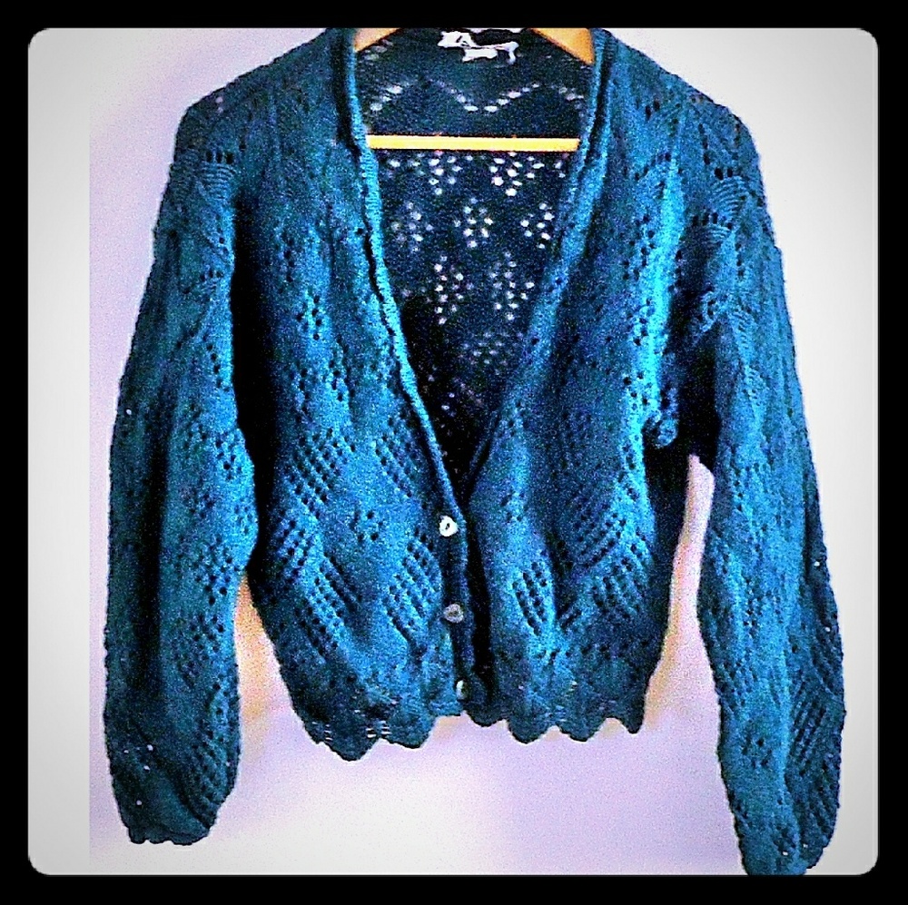 LN diamond crochet pearlized buttons XS