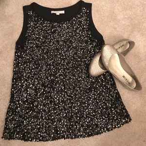 Ann Taylor LOFT Sequin Tank
