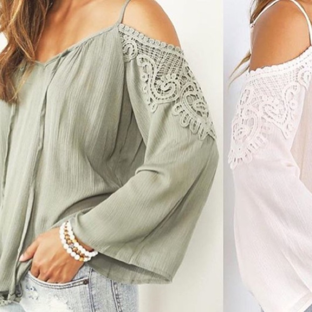 Cold Shoulder Blouse - image 1