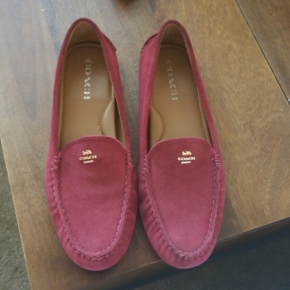Coach leather flats