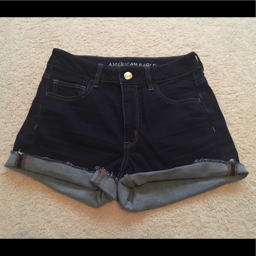 Dark Wash Hi-Rise Jean Shorts