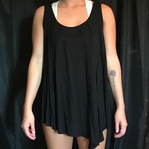 Black tank top