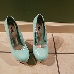 Blue Heels size 7