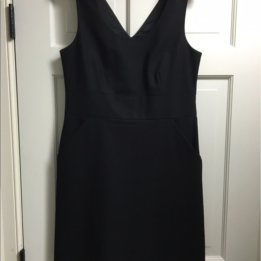 Theory black dress with pockets