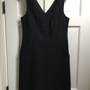 Theory black dress with pockets