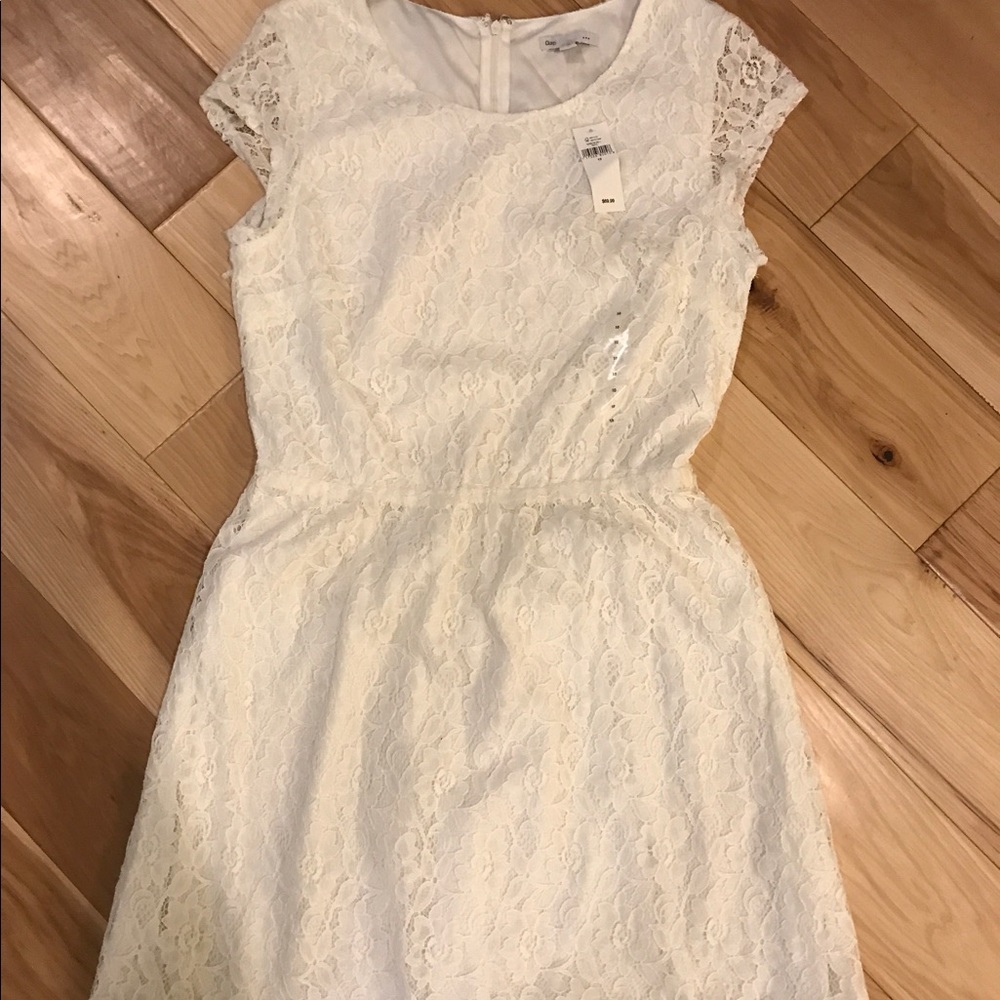 NWT off white Gap lace dress!