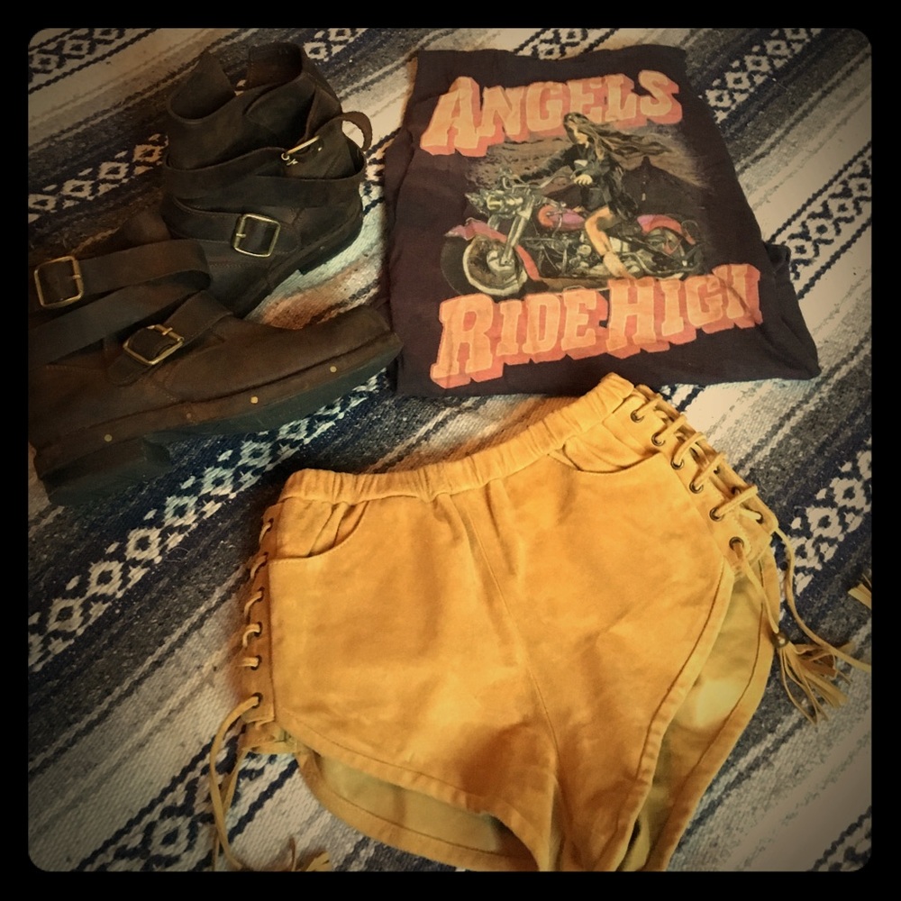 Spell and Gypsy Collection Leather Shorts