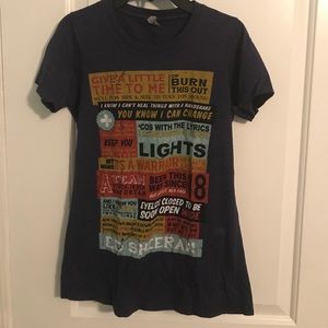 Ed Sheeran + Tour shirt