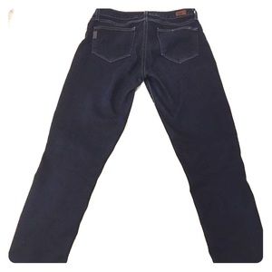 Paige Ankle Dark Wash Denim jeans with stretch!